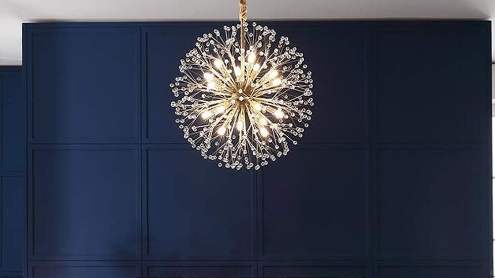 Elegant Art Deco-Inspired Crystal Branch Chandelier