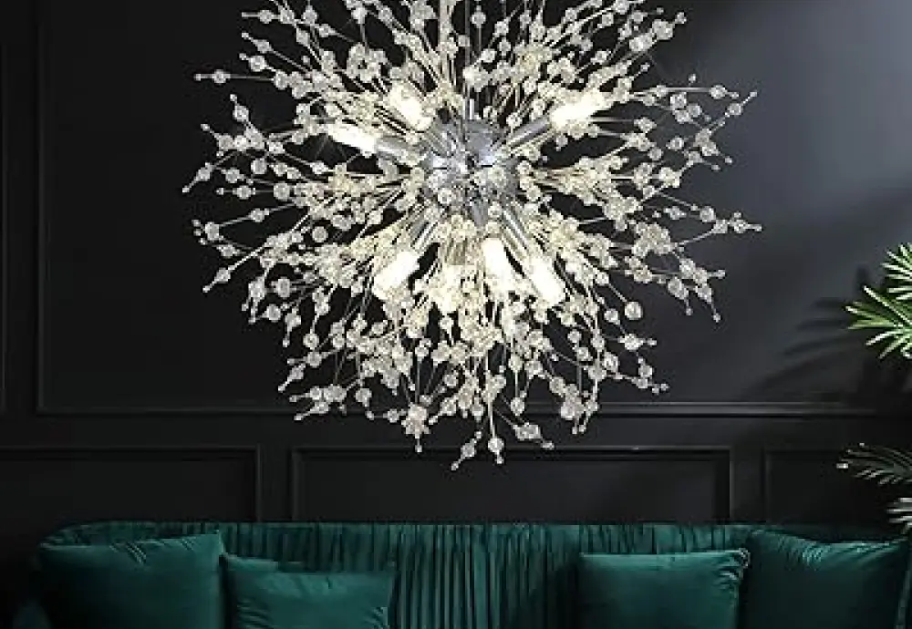 vintage chandelier with crystals