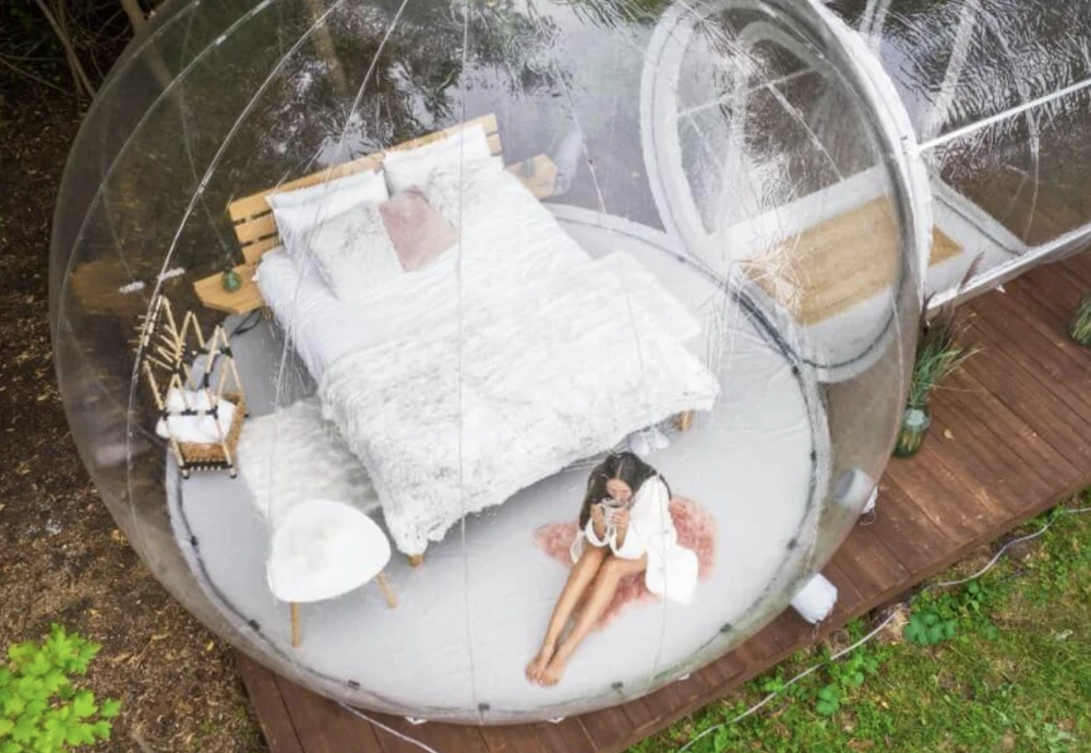 inflatable bubble bed tent