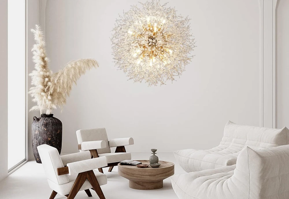 flushmount crystal chandelier